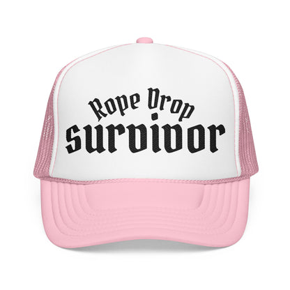 Rope Drop Survivor Embroidered Trucker Hat
