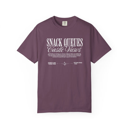 Snack Queues Castle Views T-Shirt